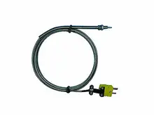 Sonda termopar tipo egt k com fios m5, 3m, fio de ligação e conectores