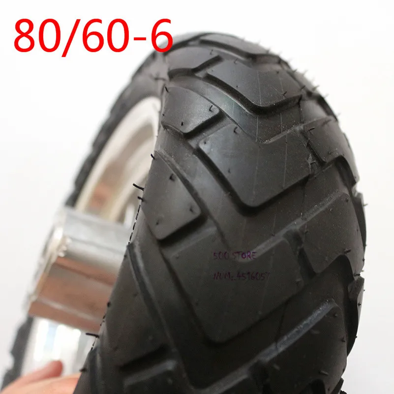 Хорошее качество пневматическое колесо 80/60-6 шины с внутренней шиной с ступицей скутер износостойкий для нового электрического скутера мини avt