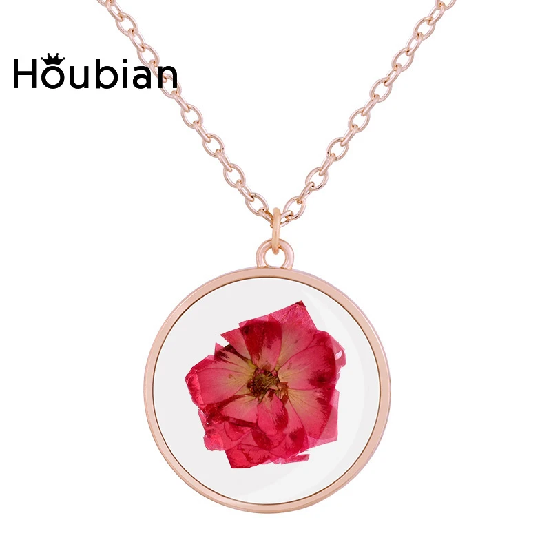 Natural Red Flower Necklace