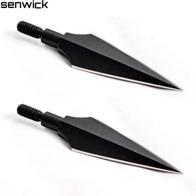 3PCS/ 6pcs Sharp Carbon Steel Rotary Arrow Heads Carbon Arrow Tips