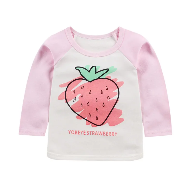 2019 frühling kinder T-shirt baumwolle jungen und mädchen druck langen ärmeln casual shirt baby männlichen baby mädchen baby t-shirt