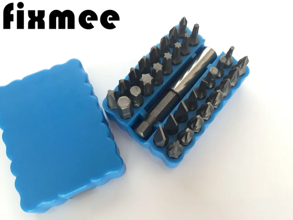 33 шт. защита от взлома Torx Hex Star Набор бит магнитный держатель отвертка Биты торкса