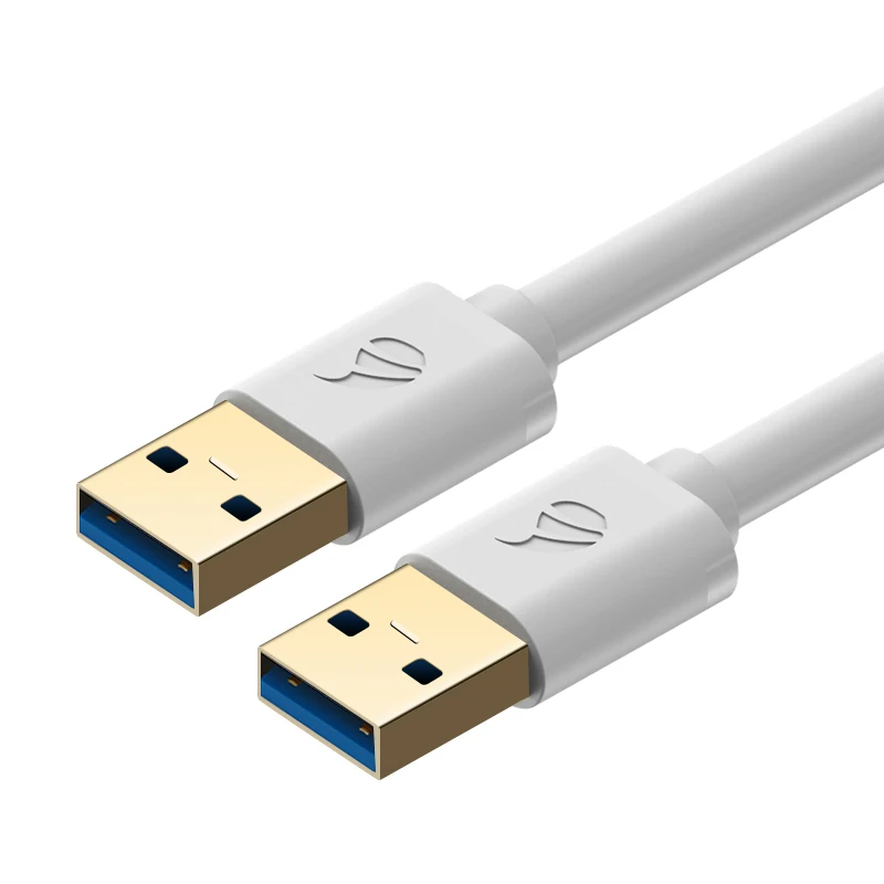 Кабель hagios USB 3,0-USB 3,0 с разъемом «Папа-папа», кабель-удлинитель USB 3,0 для камеры с жестким диском радиатора, Кабель USB3.0 - Цвет: Белый