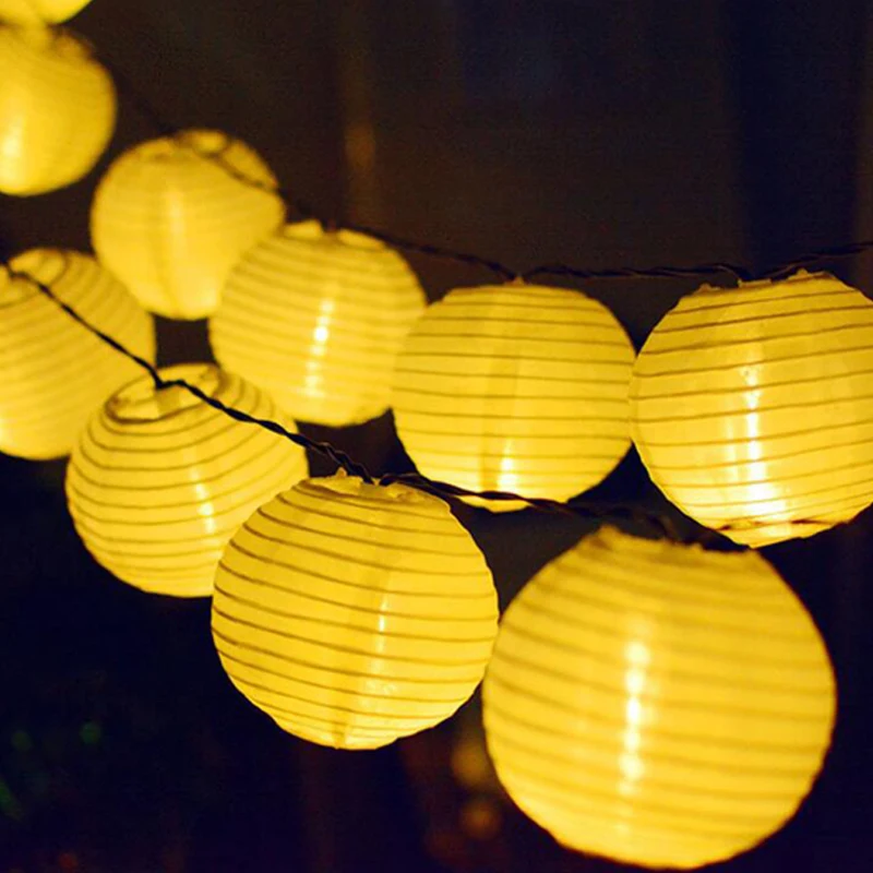 LED Solar String Lights Christmas Solar Powered Fairy Light Decorative Lantern Lighting for Home Garden Outdoor Waterproof 20LED (8)