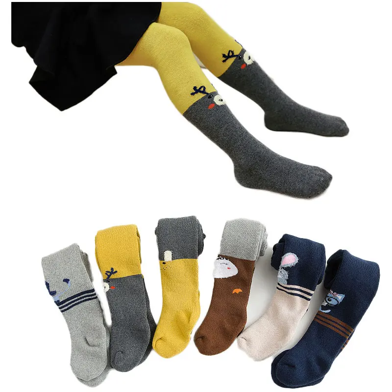 

Winter Tights For Girls Thicken Girls Stockings Christmas Children Pantyhose Warm Leg Warmers For Girl 1-8T School Tights