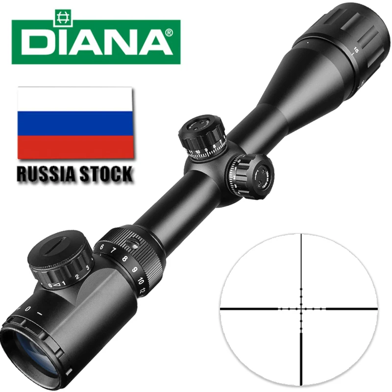 

4-14X44 AOE Rifle Scopes Red Green Illuminated Mil Dot Reticle Hunting Sights For Caliber Airguns