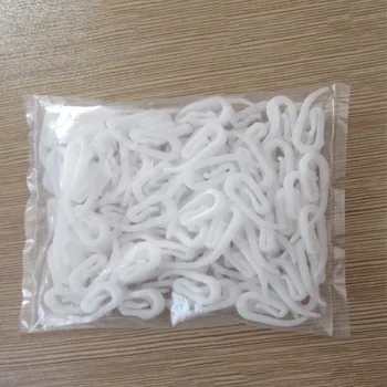 

100PCS/ Bag White Hanging Curtain Hooks Curtain Accessories Porcelain