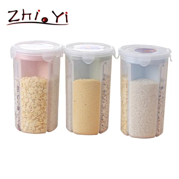 

Kitchen Transparent PP Storage Bottle Food Spaghetti Five Cereals Organizer Home Kitchen Gadgets Storage Bottle Accessories