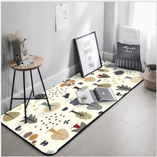 Рождественский ковер в японском и корейском стиле, полосатый ковер, нескользящий ковер для спальни, напольный коврик, Скандинавское украшение для дома и ребенка