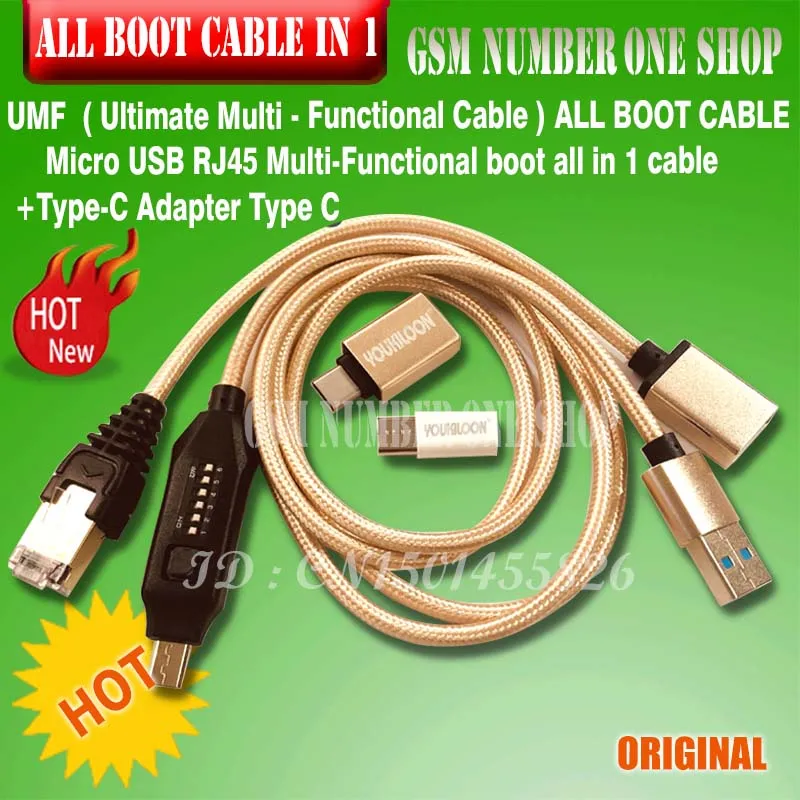 Новые оригинальные Micro USB RJ45 UMF UItimate Многофункциональный загрузки все в 1 кабель + Тип-C адаптер Тип C