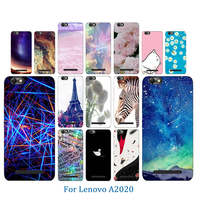 Soft TPU Case Cover For Lenovo Vibe C A2020 Pinky Pattern Phone Bags A2020a40 DS A 2020 Shell |