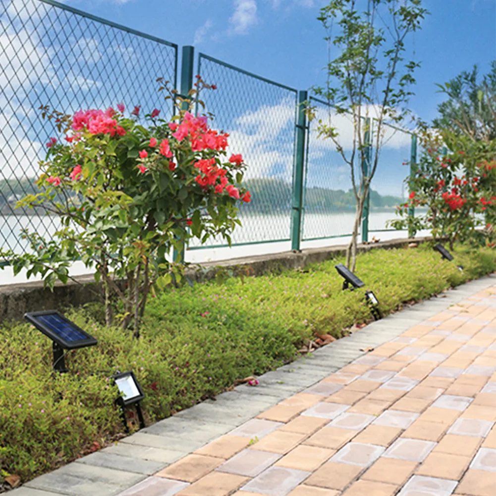 

45LED ABS Waterproof Illumination Floodlight Wall Mount With Panel Solar Lamp Lawn Home Decor Bright Outdoor Security Cable