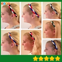 Новая спортивная вязаная повязка на голову в виде косички