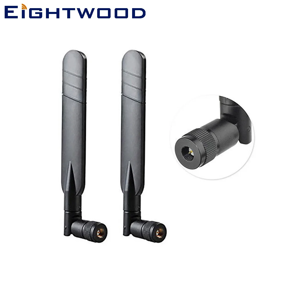 Eightwood 2шт 5dbi 4G LTE антенна SMA штекер Omni для AT&ampT Verizon Netgear Sierra Airlink шлюз маршрутизатор