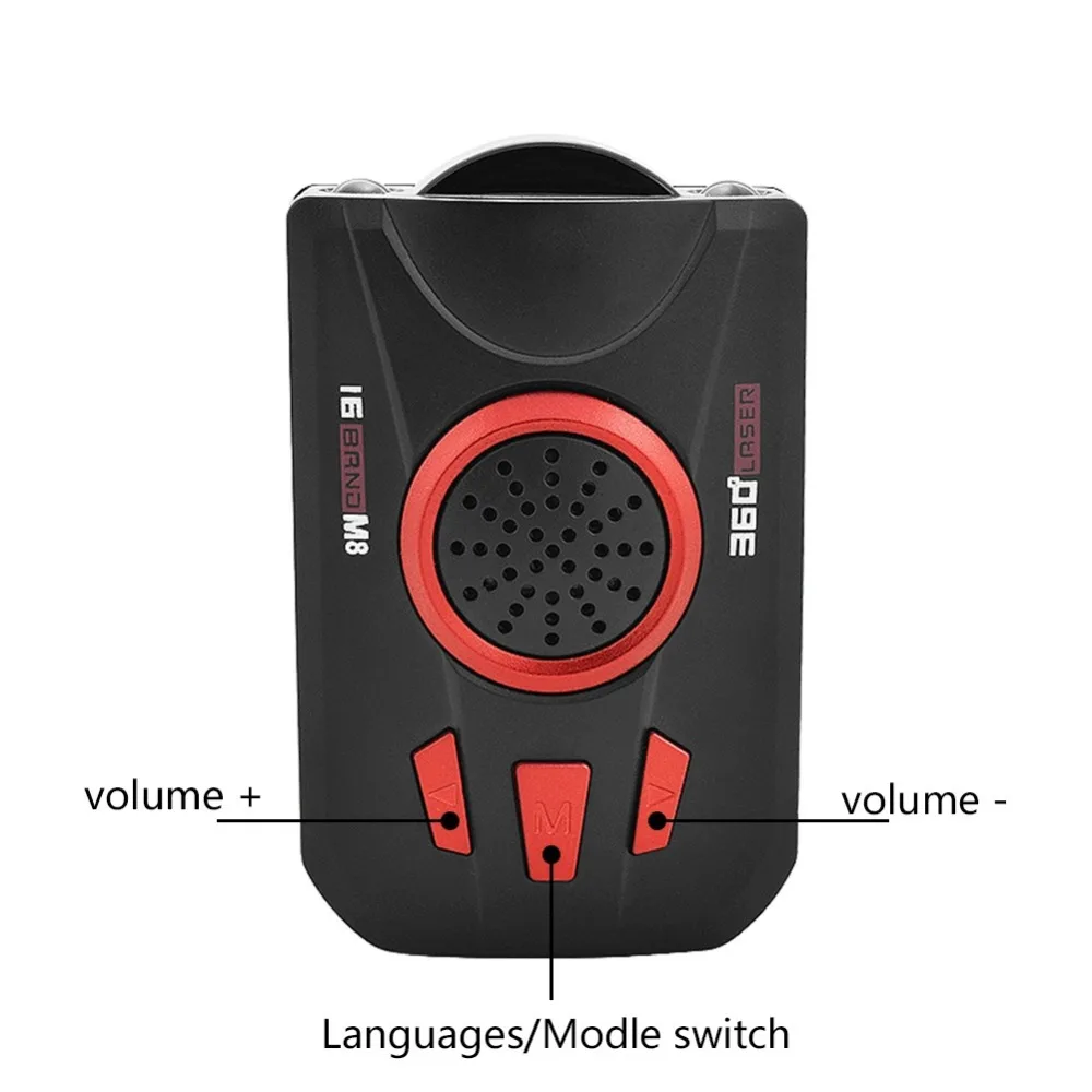 Универсальный автомобильный радар-детектор, мобильный спидометр, сигнализация, английский/русский вещание, регулируемый мобильный радар-спидометр