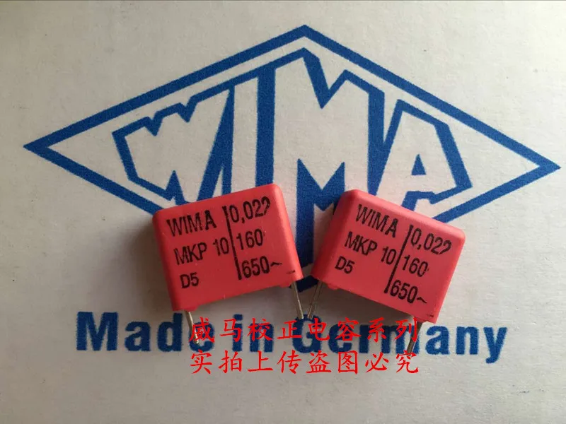 

2019 hot sale 10pcs/20pcs German capacitor WIMA MKP10 160V 0.022UF 160V 223 22n P: 15mm Audio capacitor free shipping