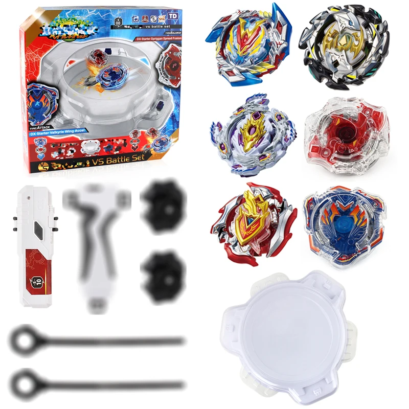

Spin Tops Metal Fusion Spin Tops stadium 6 Gyros+2 Launchers+2 Handles+1 Plastic Arena Spinning Top Toys #E