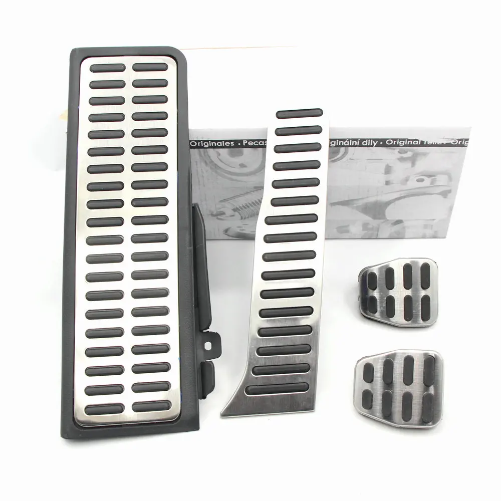 Stainless Steel Manual Transmission MT Pedal Includes Footrest+Clutch