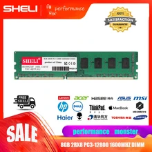 SHELI RAM 8GB 2RX8 PC3-12800 DDR3-1600MHz 240Pin DIMM Intel Low Desktop Memory SHELI RAM 8GB 2RX8 PC3-12800 DDR3-1600MHz 240Pin DIMM Intel Low Desktop Memory