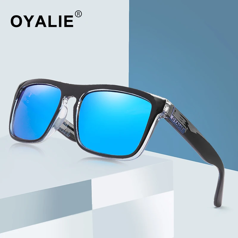 

OYALIE Brand Design Men Polarized Sunglasses UV400 Eyewear Men Square Mirror Driving Sun Glasses Vintage Male Oculos de sol