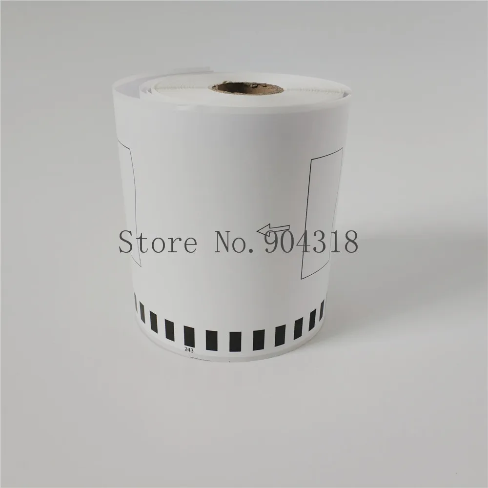 10 x рулонов Brother DK 22243 DK22243 2243 DK2243 Совместимые Этикетки 102 мм 30 48 м 4 &quotx 100&quot QL 1050 1060|ql|