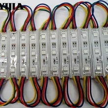 AAA 20 штук 5050 3 светодиодный RGB Светодиодный модуль SMD свет Водонепроницаемый 0,72 W, работающего на постоянном токе 12 В в линия светодиодных букв рекламы