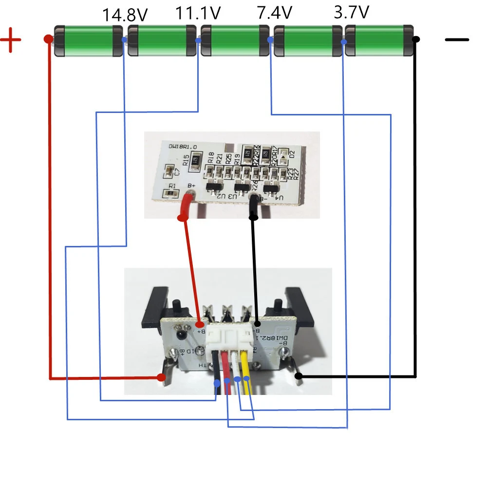 Для Dewalt 18V 20V 1.5Ah DCB200 литий-ионный блок управления аккумулятором печатная плата DCB201DCB203 DCB204 защита зарядки