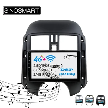

Sinosmart Android 8.1 2Din IPS/QLED 2.5D screen car gps radio navigation player for Nissan Versa Sunny 2011-2018
