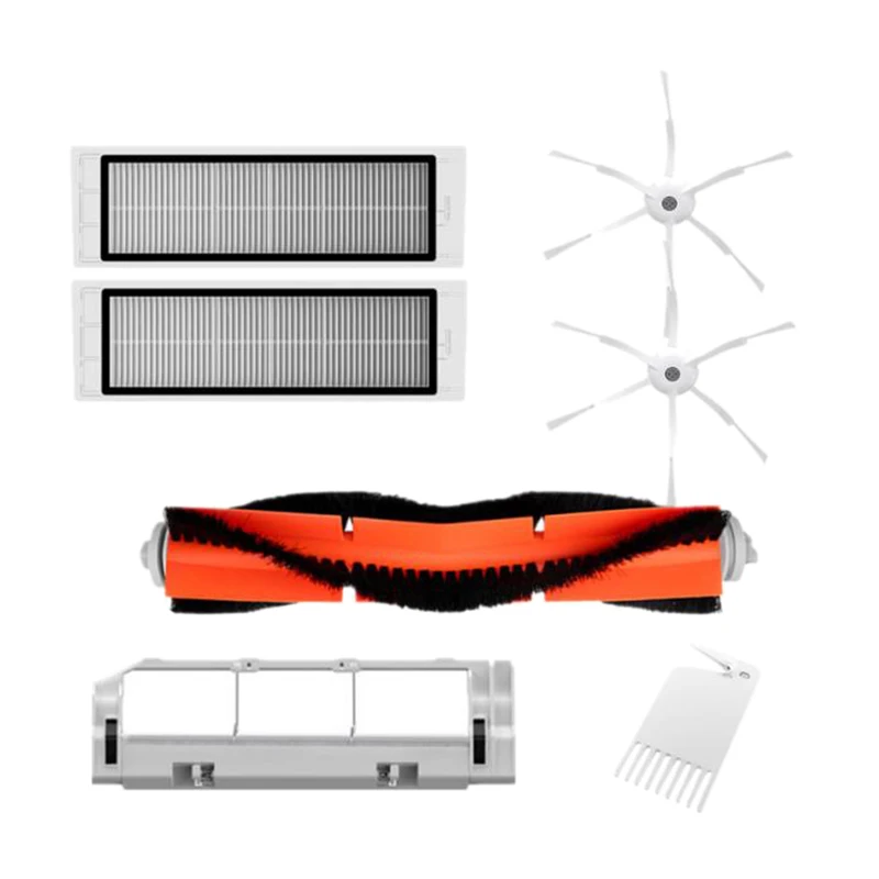 

7Pcs Vacuum Cleaner Parts for Xiaomi Mijia Xiaowa Roborock Vacuum Cleaner Hepa Filter Side Brush Main Brush and Cover