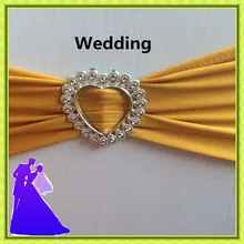 100 шт. спандекс стул полоса с пряжкой свадьбы дешевые