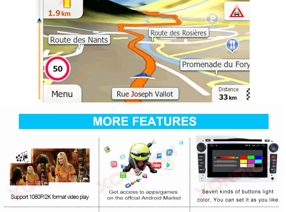 Sale AutoRadio 2 Din Car DVD Player Stereo Radio  For Opel Astra H Vectra C Zafira b Corsa C D G Meriva Vivaro Antara GPS Navi 25