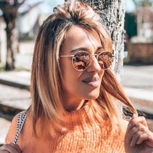 Милые сексуальные ретро овальные солнцезащитные очки для женщин известный бренд маленькие золотые черные винтажные Ретро Солнцезащитные очки женские серебряные оправы Oculos