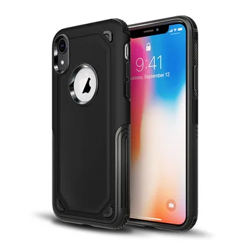 

Hybrid Armor Hard Case Shockproof Back Protective Cover PC+TPU Dual Layer Cases with For iPhone XS XR XS Max