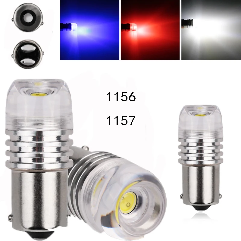 5pcs Car Bulbs High Power 6W 1156 BA15S 1157 Bay 15d COB LED Strobe