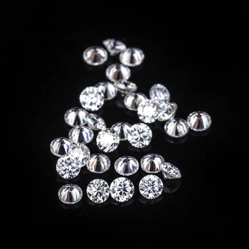 

1carat/pack round brilliant cut 1.7mm melee moissanites gemstone beads for eternity band ring setting