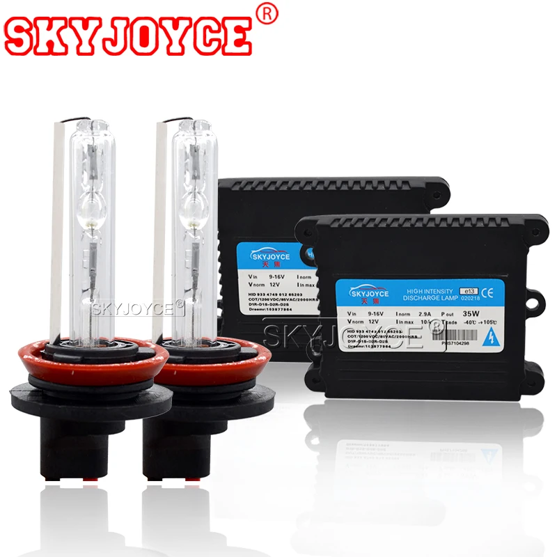 

SKYJOYCE 55W Xenon Light Bulb Car Headlight H1 H7 H11 9005 9006 4300k 5000k 6000k 8000k HID Slim Ballast Xenon Headlamp Kit 12V