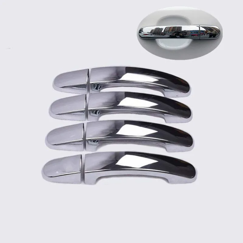 

For Ford Transit Custom Tourneo Custom 2013 2014 2015 2016 2017 HIGH QUALITY CHROME CAR DOOR HANDLE COVER TRIM MOLDING OVERLAY