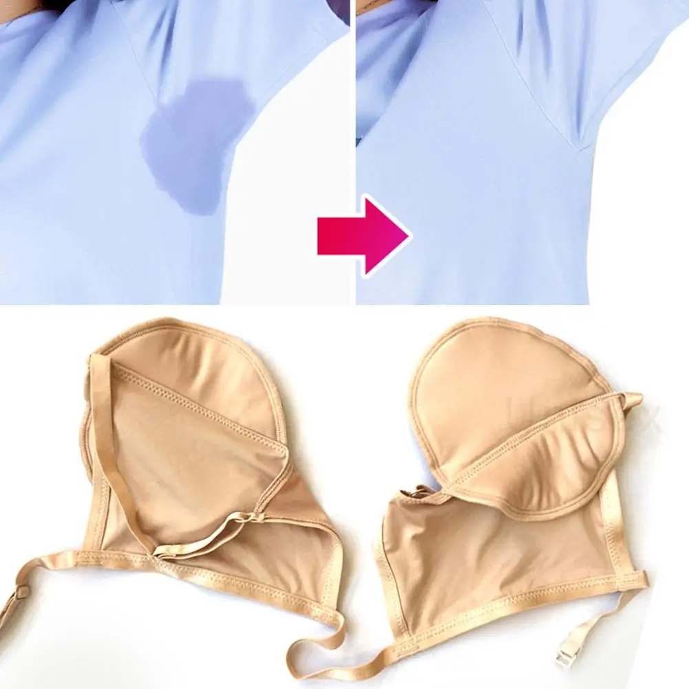 2 шт./пара Новая защита от пота подмышек моющиеся впитывающие прокладки для подмышек плечевой ремень цвет кожи