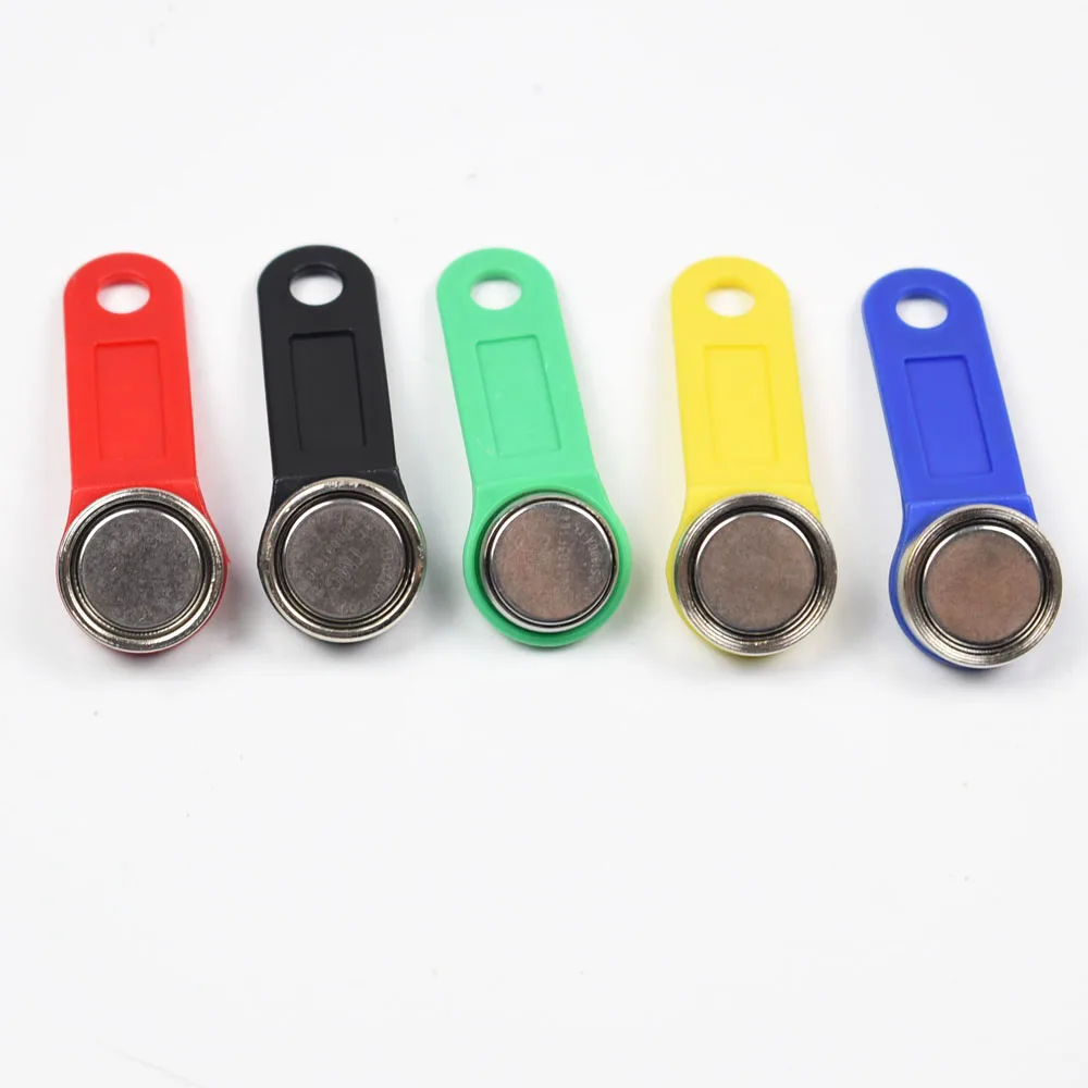 100pcs/lot TM1990A-F5 Magnetic iButton Keys is compatible with DS1990A-F5 ibutton TM key card Dallas TM1990A Magnetic Keys bluetooth door lock