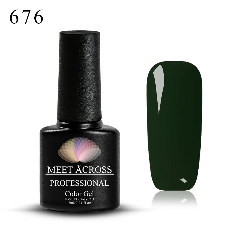 MEET ACROSS 7 мл 148 цветов лак для ногтей Дизайн ногтей Гель-лак для ногтей УФ светодиодный Полупостоянный лак маникюрный лак - Цвет: W2161