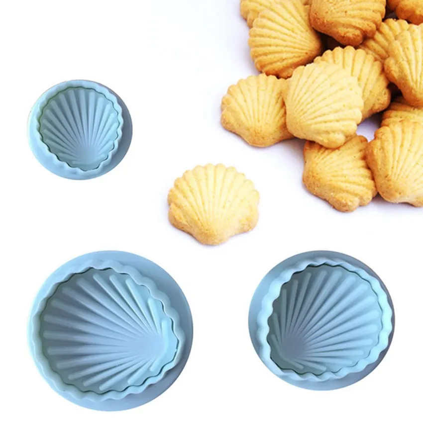 Hot Sell 3pcs DIY Fondant Cake Mold Decorating Baking Mold Embossing