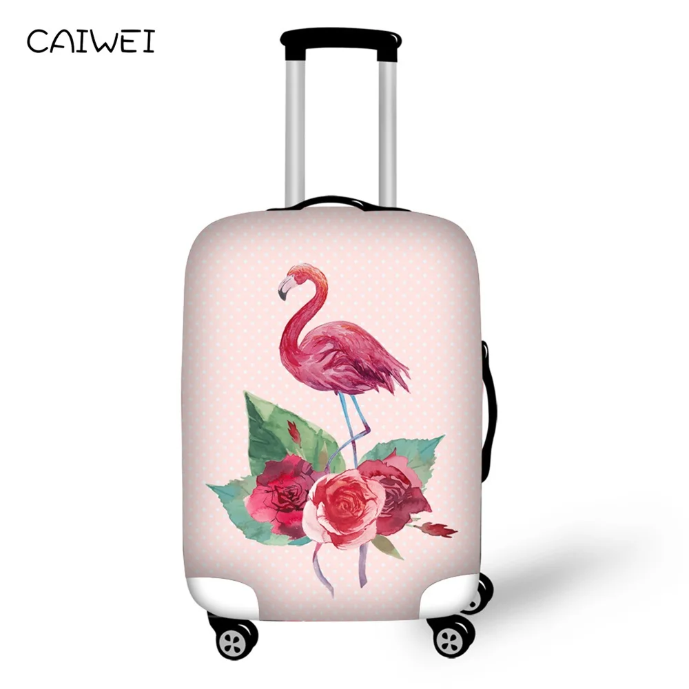 Фламинго Чемодан Крышка для девочек 18-30 дюймов розовый чемодан защитные чехлы эластичные чемодан поездки сумка дорожная аксессуары