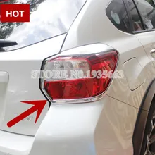 Для Subaru XV crosstrek ABS Chrome Задняя Крышка Хвост свет лампы 2012-2017 2 шт.