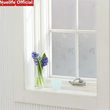 Листок гинкго шаблон ПВХ скраб статичный оконный стекло фольги ванная комната гостиная спальня офис балконные раздвижные двери оконная пленка