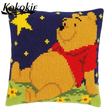 

DIY accessories For embroidery cushion cover kits handmade Embroider Needlework kits cross stitch kit cartoon throw pillow case