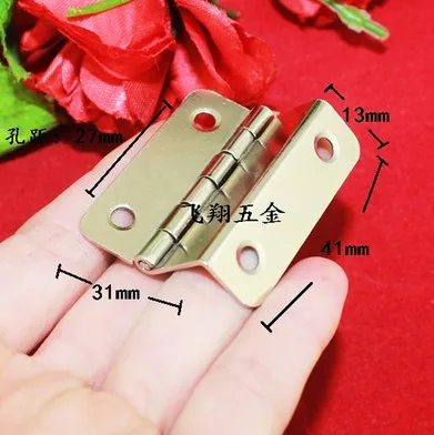 A28 антикварный шкафчик петли Мебельная фурнитура Jewelry Коробки небольшие петли Мебель фитинги 41 мм 180 градусов