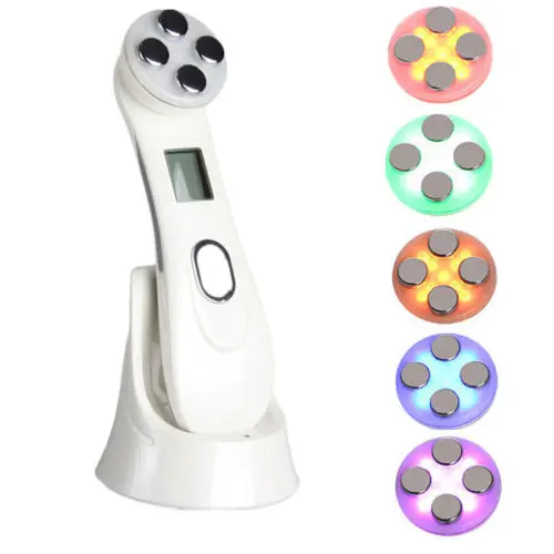 

Face Skin EMS Mesotherapy Electroporation RF Radio Frequency Facial LED Photon Skin Care Device Face Lift Tighten Beauty Machine
