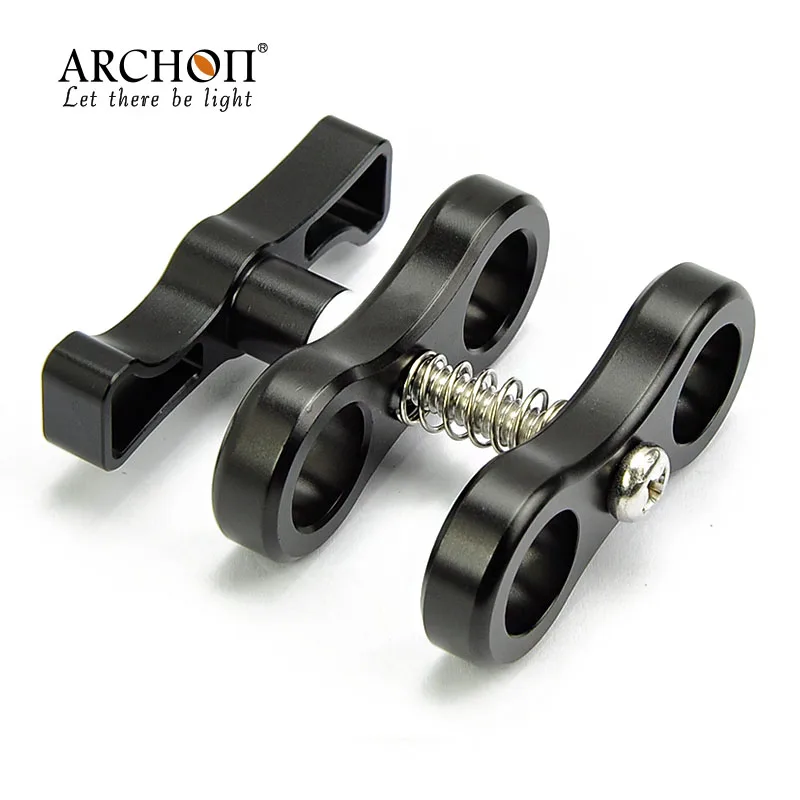 

Gopro Mount ball mount butterfly clamp flashlight arm for Underwater Photography Video Torch similar to Scubalamp AC02
