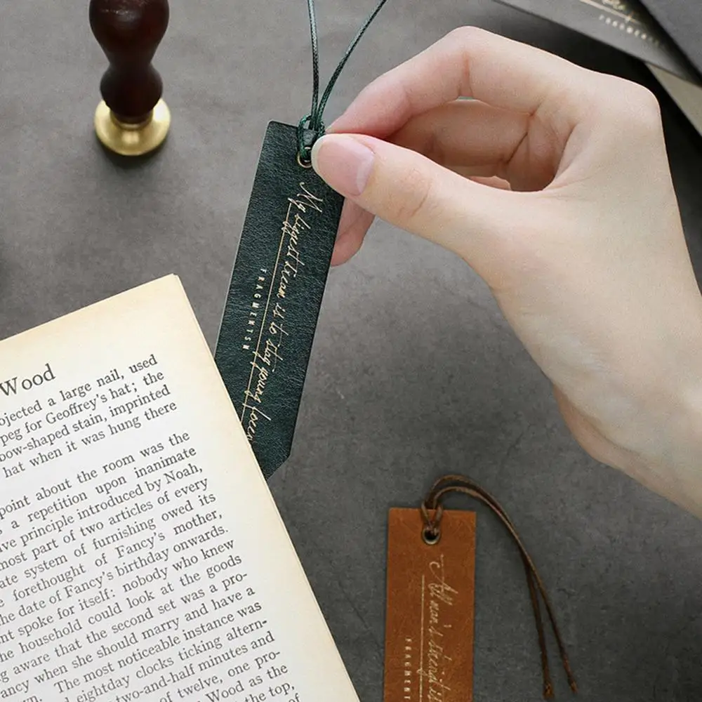 

Pu Letter Of Lovers Leather Bookmarks Residual Debris Series 8 Selected Creative Reading Retro Old Textbook Bookmarks for books