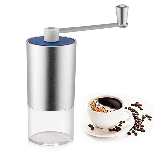 Lucog Washable Manual Coffee Grinder Portable Aluminum Home Kitchen Lucog Washable Manual Coffee Grinder Portable Aluminum Home Kitchen Mini Hand Bean Grinders Good Gift